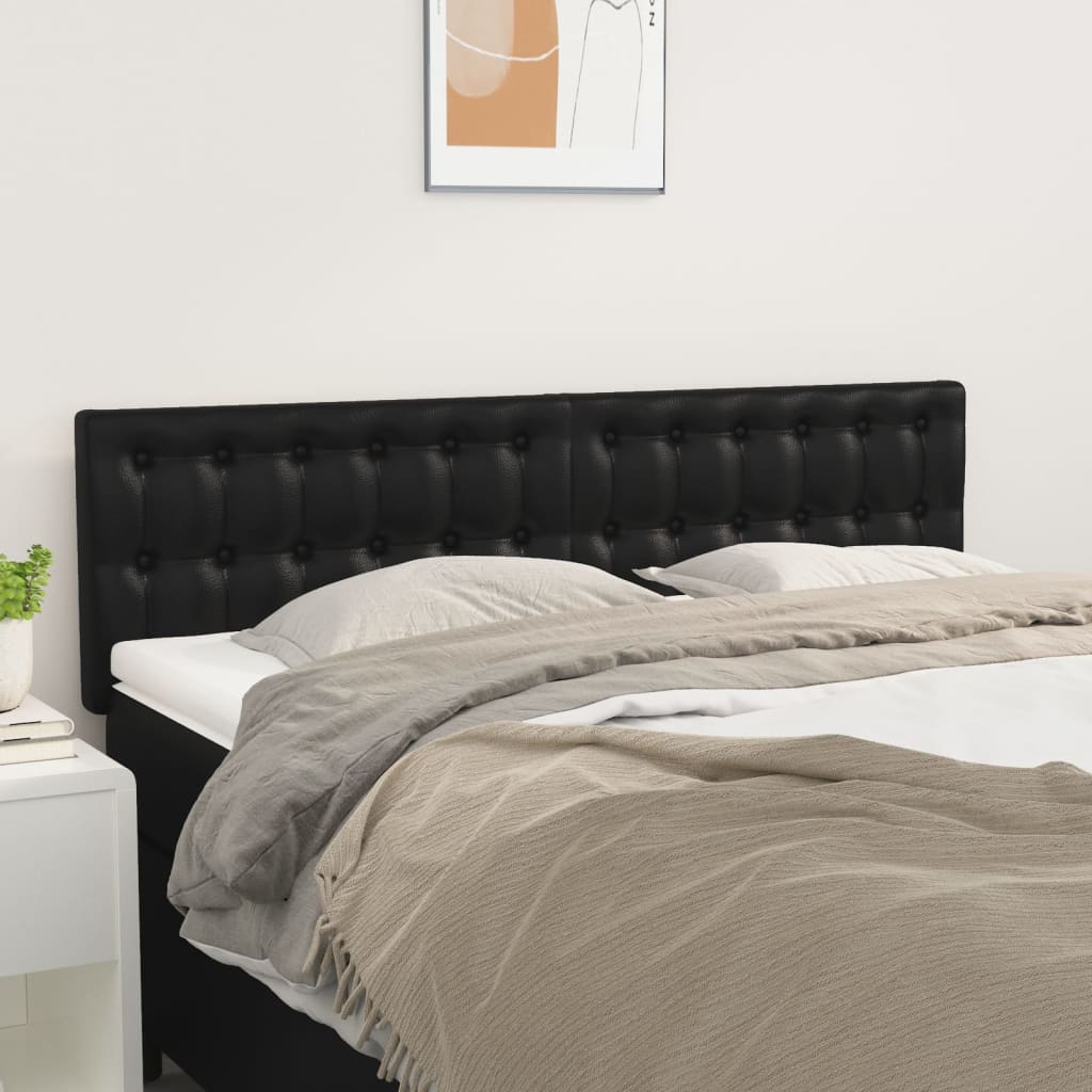 Headboards 2 pcs Black 72 cm Faux Leather