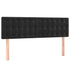 Headboards 2 pcs Black 72x5x78/88 cm Velvet