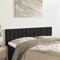 Headboards 2 pcs Black 72x5x78/88 cm Velvet