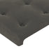 Headboards 2 pcs Dark Grey 100x5x78/88 cm Velvet