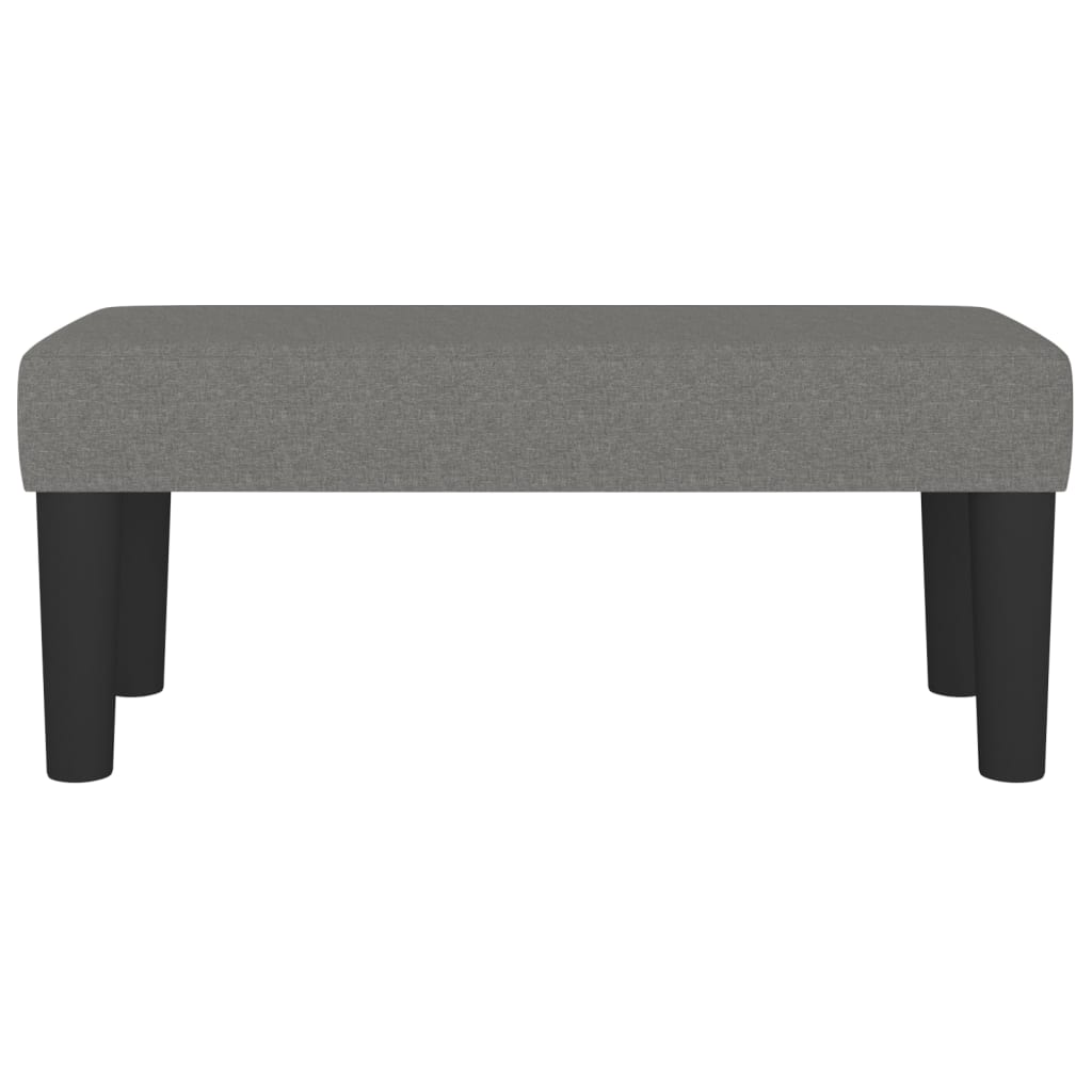 Bench Dark Grey 70x30x30 cm Fabric