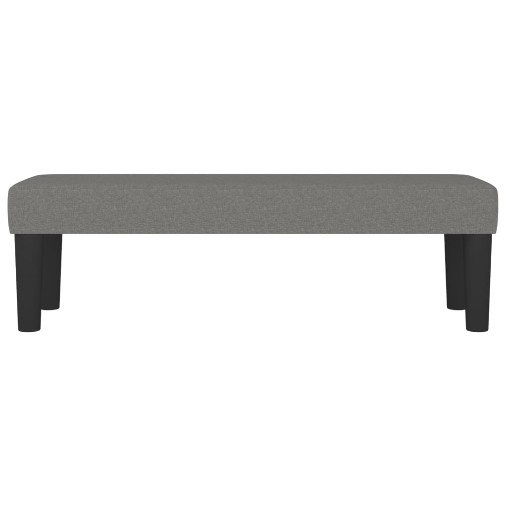 Bench Dark Grey 100x30x30 cm Fabric