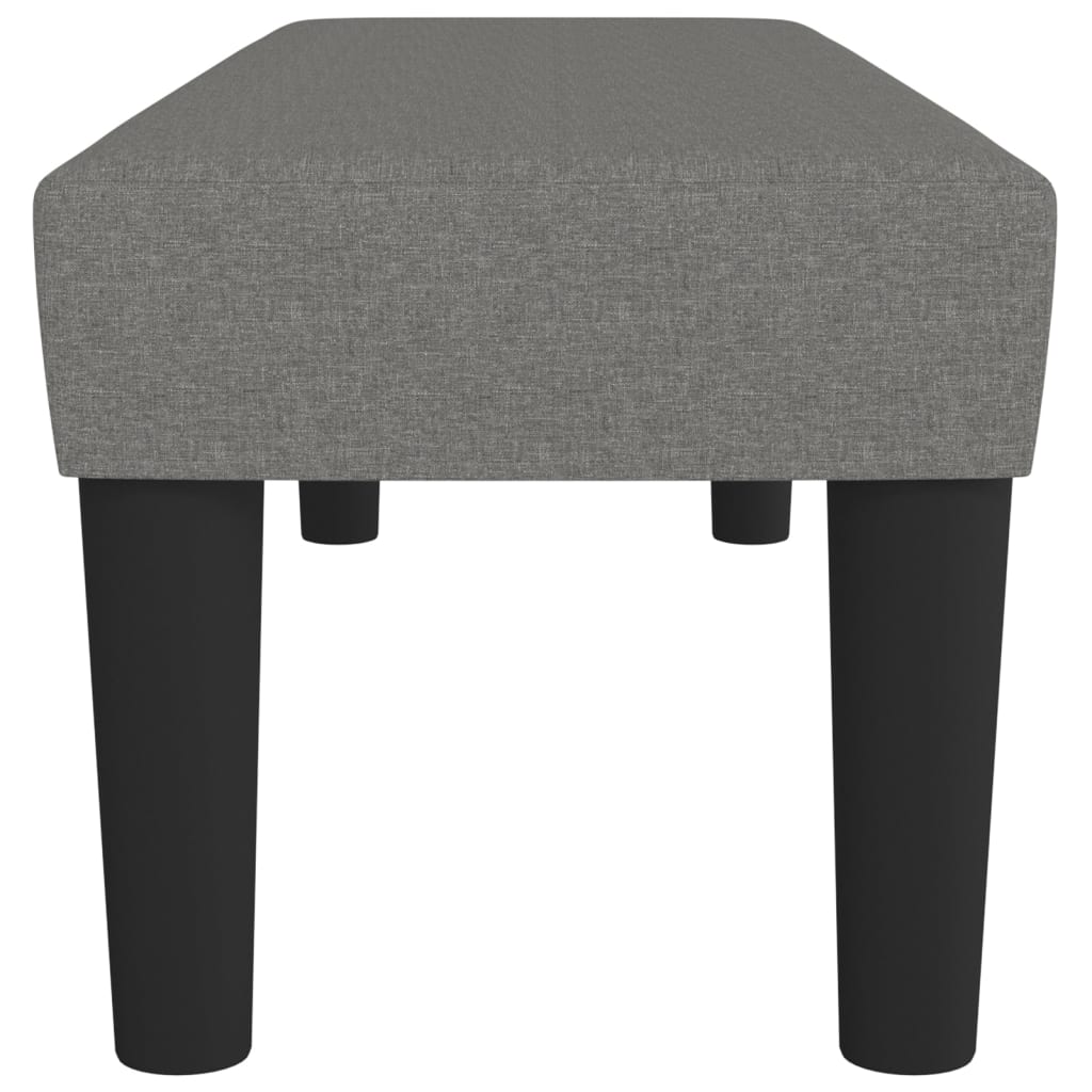 Bench Dark Grey 100x30x30 cm Fabric