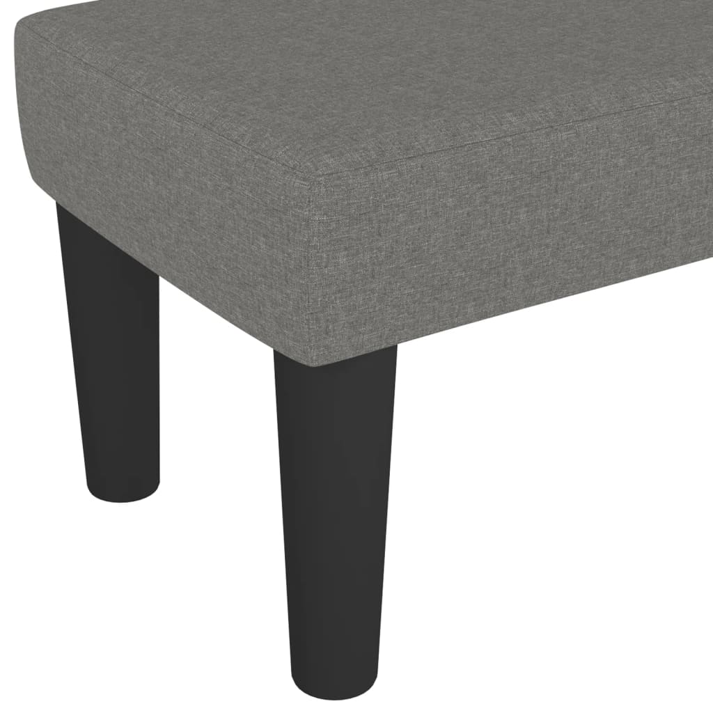 Bench Dark Grey 100x30x30 cm Fabric