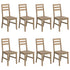 Dining Chairs 8 pcs Solid Wood Acacia