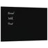 Wall-mounted Magnetic Board Black 40x30 cm Tempered Glass