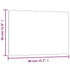 Wall-mounted Magnetic Board Black 40x30 cm Tempered Glass