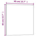 Wall-mounted Magnetic Board Black 40x40 cm Tempered Glass