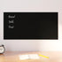 Wall-mounted Magnetic Board Black 80x40 cm Tempered Glass