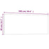 Wall-mounted Magnetic Board Black 100x40 cm Tempered Glass