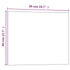 Wall-mounted Magnetic Board Black 50x40 cm Tempered Glass