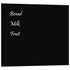 Wall-mounted Magnetic Board Black 60x50 cm Tempered Glass