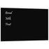 Wall-mounted Magnetic Board Black 80x50 cm Tempered Glass