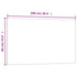 Wall-mounted Magnetic Board Black 100x60 cm Tempered Glass