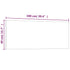 Wall-mounted Magnetic Board White 100x40 cm Tempered Glass
