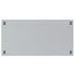 Wall-mounted Magnetic Board White 100x50 cm Tempered Glass