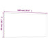 Wall-mounted Magnetic Board White 100x50 cm Tempered Glass