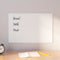 Wall-mounted Magnetic Board White 60x40 cm Tempered Glass