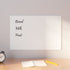 Wall-mounted Magnetic Board White 60x40 cm Tempered Glass