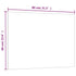 Wall-mounted Magnetic Board White 80x60 cm Tempered Glass