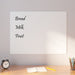 Wall-mounted Magnetic Board White 80x60 cm Tempered Glass