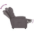 Recliner Chair Grey Faux Leather