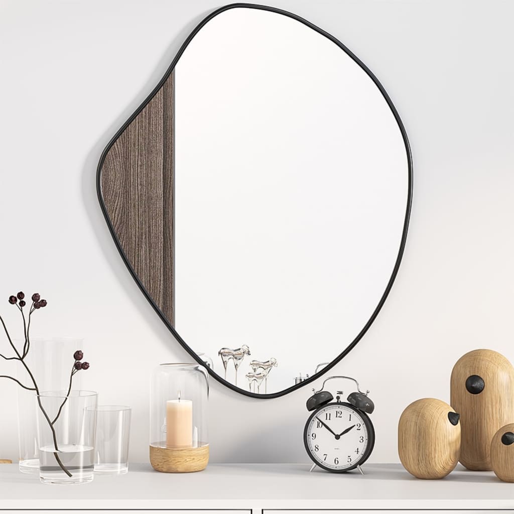 Wall Mirror Black 60x50 cm