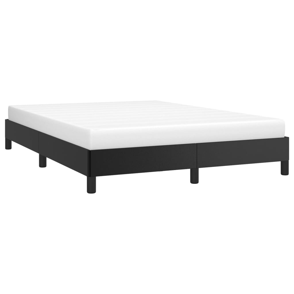 Bed Frame without Mattress Black 137x187 cm Double Faux Leather