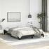 Bed Frame without Mattress Black 137x187 cm Double Faux Leather