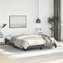 Bed Frame without Mattress Dark Grey 137x187 cm Double Velvet