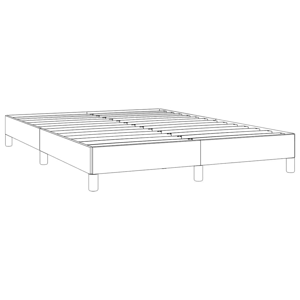 Bed Frame without Mattress Dark Grey 137x187 cm Double Velvet