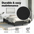 Bed Frame without Mattress Black 137x187 cm Double Faux Leather