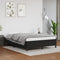 Bed Frame without Mattress Black 137x187 cm Double Faux Leather