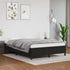 Bed Frame without Mattress Black 137x187 cm Double Faux Leather