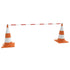 Retractable Traffic Cone Bars 10 pcs ABS 116-197 cm