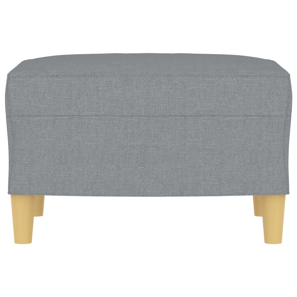 Footstool Light Grey 60x50x41 cm Fabric