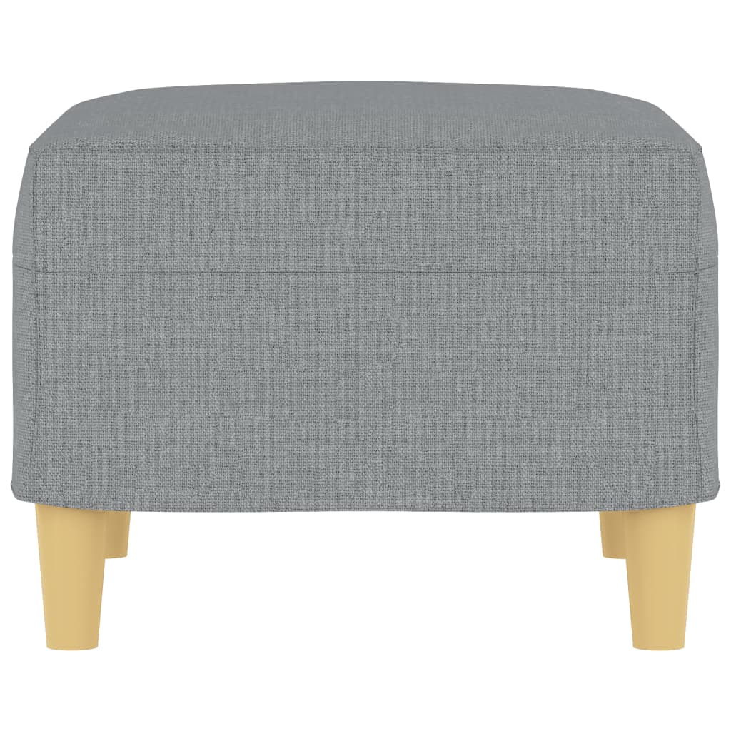 Footstool Light Grey 60x50x41 cm Fabric