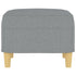 Footstool Light Grey 60x50x41 cm Fabric