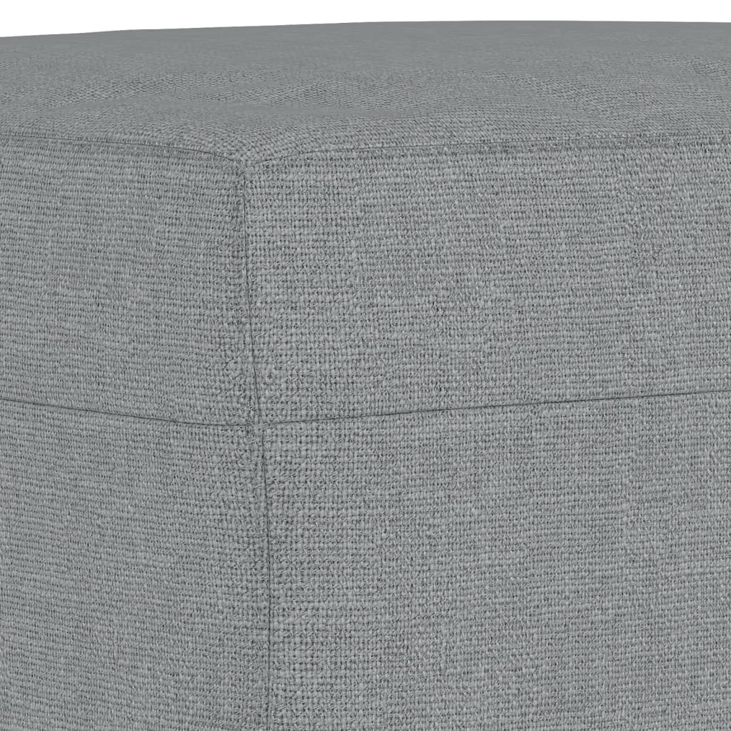 Footstool Light Grey 60x50x41 cm Fabric