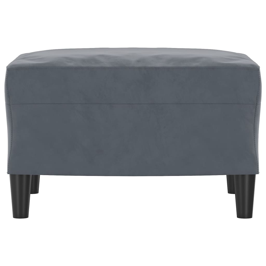 Footstool Dark Grey 60x50x41 cm Velvet