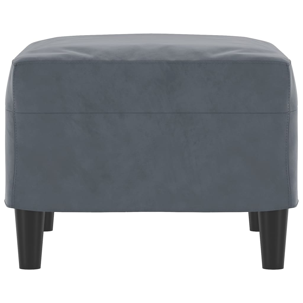 Footstool Dark Grey 60x50x41 cm Velvet