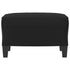 Footstool Black 60x50x41 cm Faux Leather