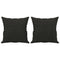 Throw Pillows 2 pcs Black 40x40 cm Fabric