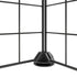 60-Panel Pet Cage with Door Black 35x35 cm Steel