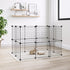 20-Panel Pet Cage with Door Black 35x35 cm Steel