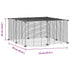 12-Panel Pet Cage with Door Black 35x35 cm Steel