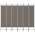 6-Panel Room Divider Anthracite 240x220 cm Fabric