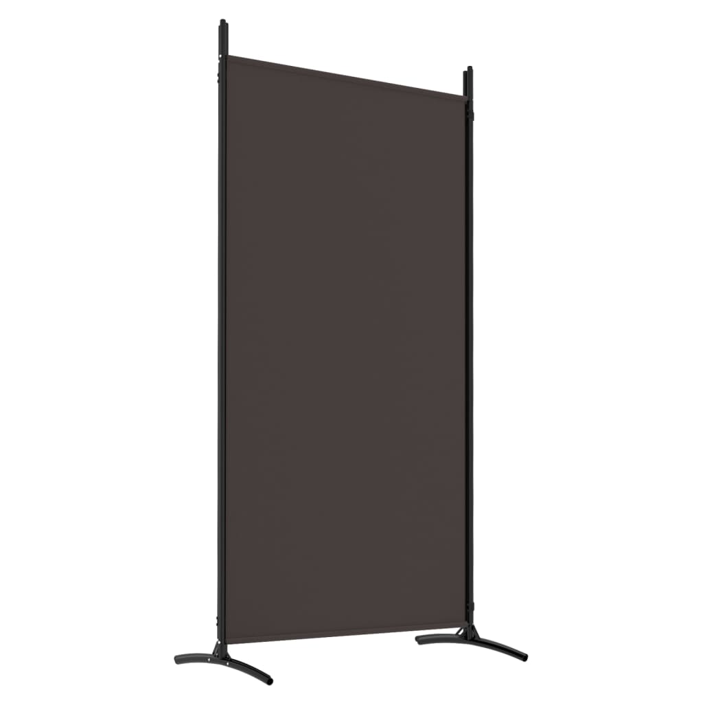 4-Panel Room Divider Brown 346x180 cm Fabric