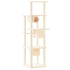 Cat Tree with Sisal Scratching Posts Cream 169 cm