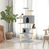 Cat Tree with Sisal Scratching Posts Light Grey 153 cm